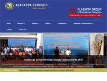 Tablet Screenshot of alagappaschools.com